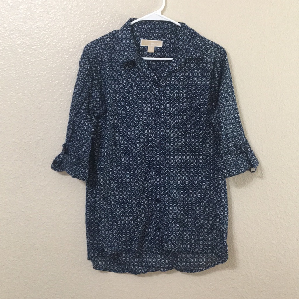 Mk Button Down Blouse